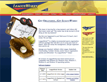 Tablet Screenshot of leagueworks.com